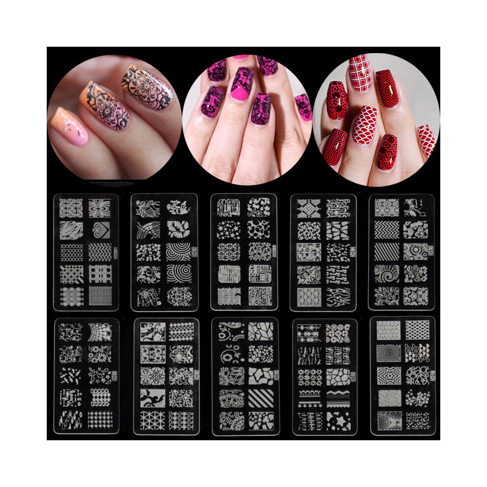 Acrylic Nail Art Image Stamp Printing Stamping Plate Template DIY Tool