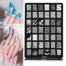 Nagelkunst Bilddruckplatte Nagellack Stempelvorlage DIY Tipps Design