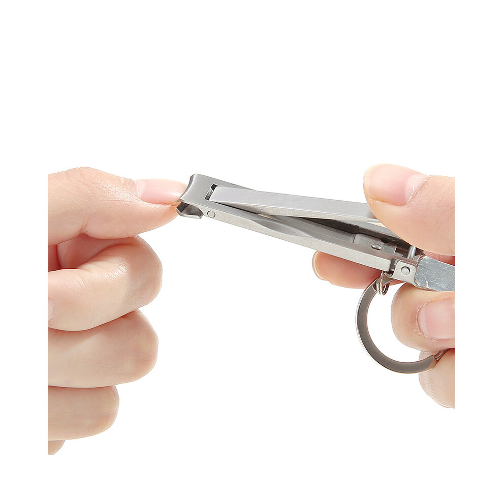 Fasola Folding Nail Clipper Scissors Household Portable Nail Clippers Stainless Steel Nail Clippers Toenails Nail Clipper