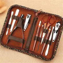 10 Pezzi Set di Bellezza per Manicure in steel Inossidabile Strumenti per la Cura delle Mani per Donne a Casa