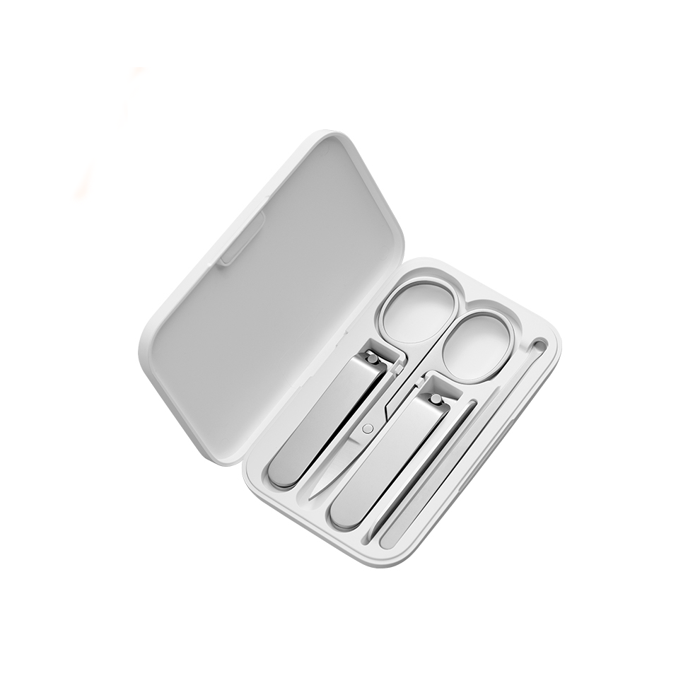 XIAOMI Mijia 5Pcs Portable Fingernail Toenail Manicure Pedicure Magnetic Absorption Stainless Steel Nail Clipper Set