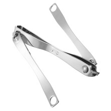 Tagliaunghie in steel Inossidabile con Doppia Testa Cutter per Cuticole Rifinitore per Pelle Morta Pulitore Strumenti per Manicure