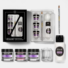 Kit per unghie in acrilico per manicure set di decorazione per unghie polvere per estensione gel per unghie scolpito set di smalti per unghie