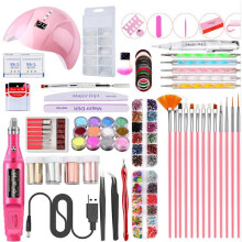 Maniküre-Werkzeugset Smarte Nagellampe USB-Polierer Nagelstift Nagelschmuckset