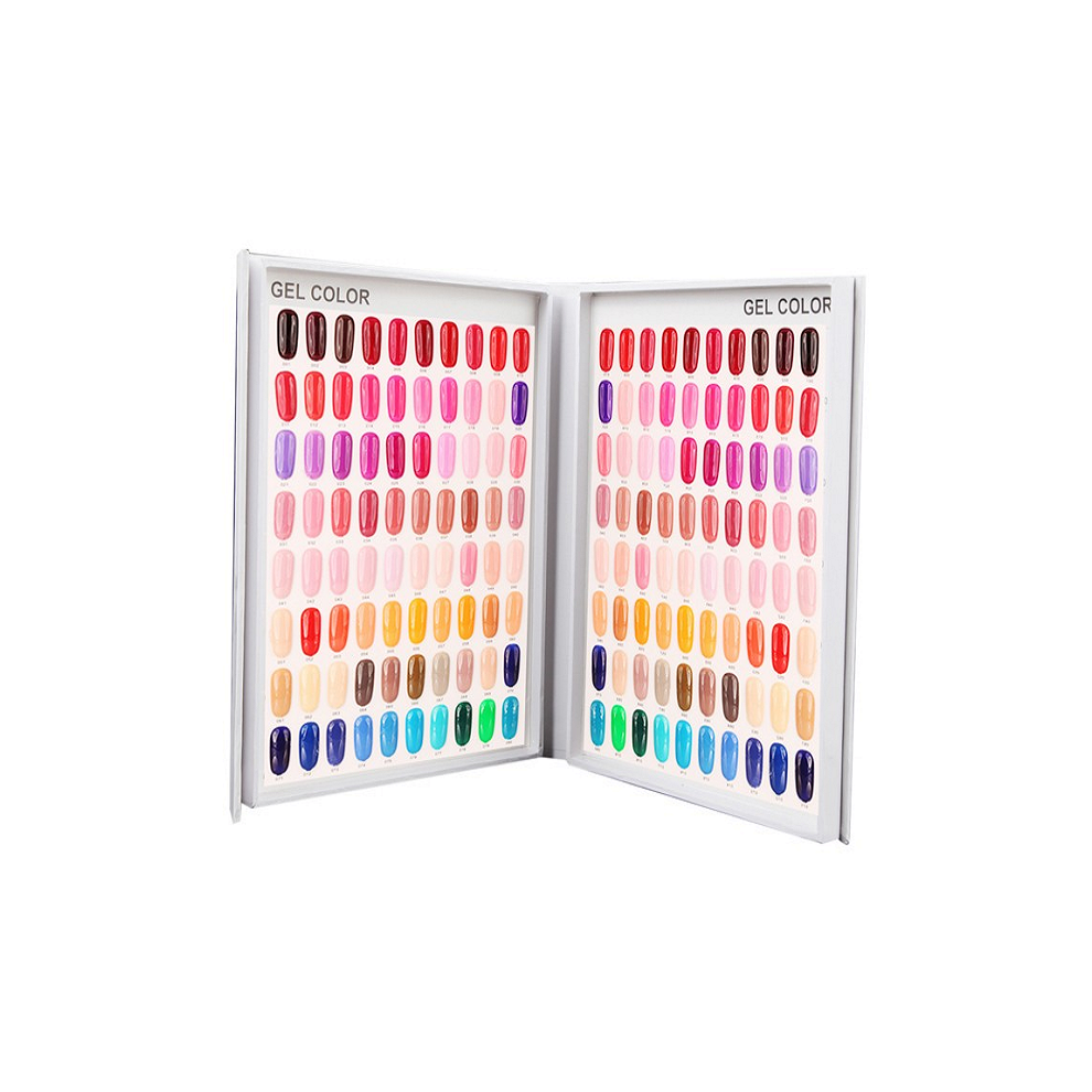 120 Grids Nail Gel Polish Card Chart Display Beauty Manicure Salon