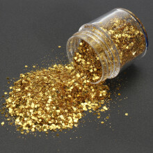 Champagne Gouden Gemengde Glitters Poeder Pailletten Glanzend Stof Nagelkunst Decoratie Oogschaduw Ornament