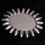 Clear Nail Art Display Tips Practice Round Wheel Tool 1