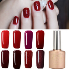 12 Kleuren Nano Wijnrode Kleurensysteem Nagelkunst UV Gel Nagellak Soak - off 12ml