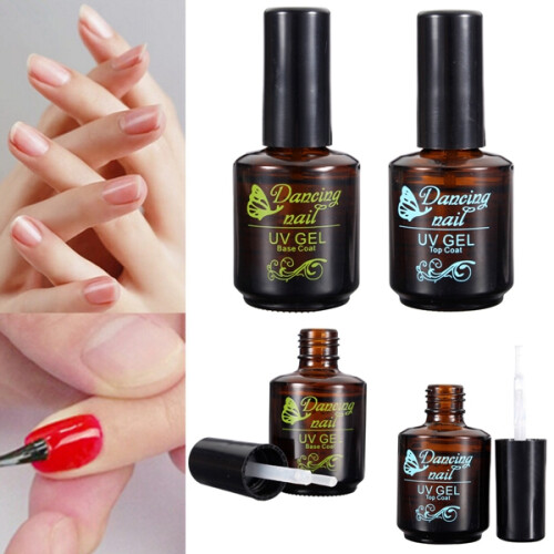 DANCINGNAIL Kit di Base e Top Coat in Gel UV LED Soak Off 2