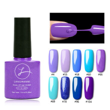 Mode Paarse Nagelgel Polish Langdurige Nagelgel Verven Basis Top UV Gel Kleurrijke DIY Nagelkunst