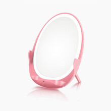 10W Draagbare LED Mini Make - up Spiegel Reis Spiegels Draadloze USB Oplader