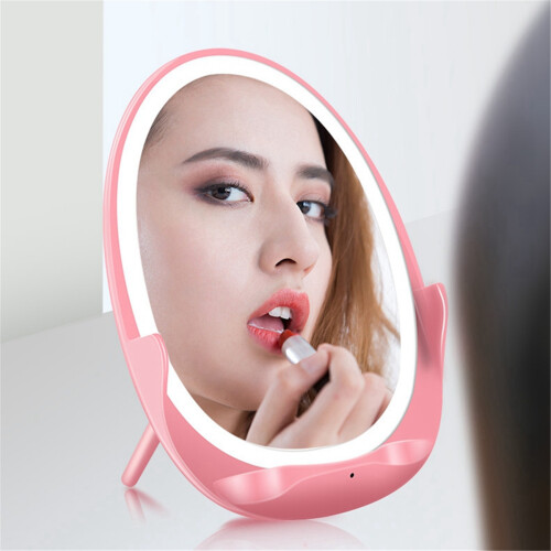 10W Specchio per trucco mini LED portable specchi da viaggio caricatore USB wireless 2