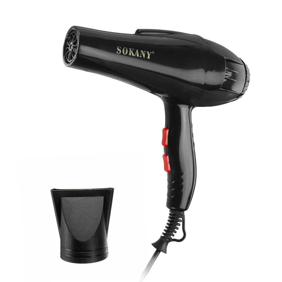 Black 2300W Professional Blow Hair Dryer Fast Heating Energy-Saving 2 Speed Quick-Dry