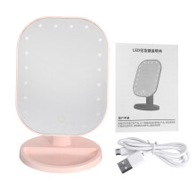 USB Make - up Spiegel 20 LED Lichten Bureau Thuis Touchscreen 180 Batterij Aangedreven Spiegels