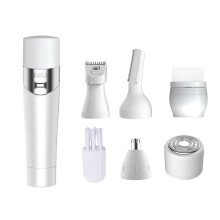 5 In 1 Rasoio electric Femminile Ricaricabile USB Rimuovi Pelo Rifinitore Epilatore per Viso e Gambe