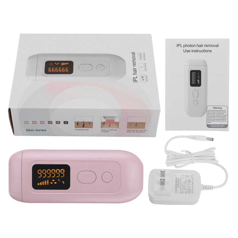 999,999 Flashes 5 Levels IPL Laser Hair Removal Device Permanent Painless Epilator