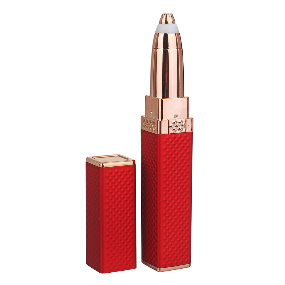 Red/Gold 2 In 1 Women Epilator Eyebrow Trimmer Face Body Painless Hair Remover Shavers