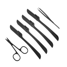 Liaboe Wenkbrauwtrimmers Kit Wenkbrauwscheermesjes Scharen Pincet Wenkbrauwverzorgingsset