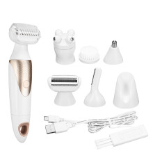 5 in 1 Electric Nose Hair Trimmer Body Epilator For Women Eyebrow Shaping Device Shaving Razor