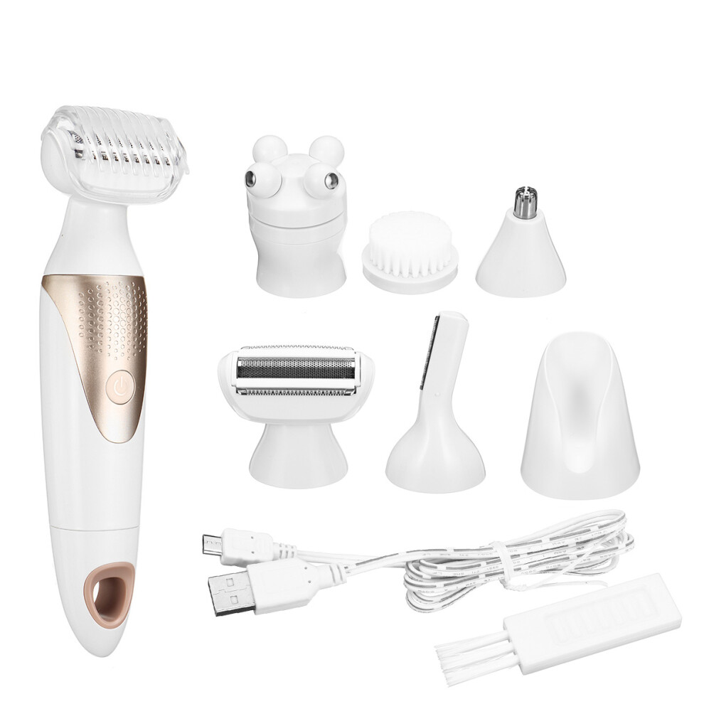 5 in 1 Electric Nose Hair Trimmer Body Epilator For Women Eyebrow Shaping Device Shaving Razor