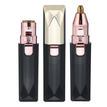2 In 1 Rimuovi Peli Indolore LED per Viso Corpo Gambe Braccia Epilatore per Viso Rifinitore per Sopracciglia Rasoi