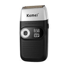 KEMEI Dual-Use Elektrorasierer Wiederaufladbarer Barttrimmer LCD-Anzeige Militär-Haarschneider Reziproker Bart-Rasierer für Männer