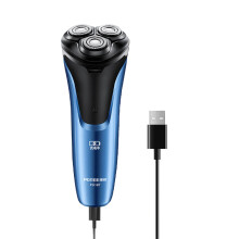Rasoio electric 3 Lame Macchina da Barba Impermeabile Display LED Ricaricabile portable Rasoio per Barba da Uomo