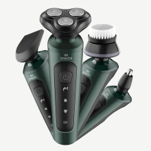 Multifunctional 9D Electric Shaver Washable 3 Blades Rotating Razor USB Rechargeable Beard Trimmer Shaving Machine for Men