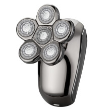 6D Rasoio electric 5 in 1 Ricaricabile USB Impermeabile Tagliacapelli LED Rifinitore per Naso con 3 Pettini di Limite