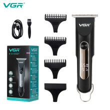 VGR V-257 Tagliacapelli Ricaricabile wireless Tagliacapelli Regolabarba LED portable Macchina per Intaglio Capelli