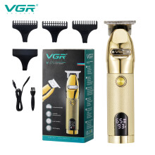 VGR V-275 Hair Trimmer Cordless Rechargeable Hair Clipper Hair Cutter Beard Trimmer LED Oil Head Professional Barber Trimmer