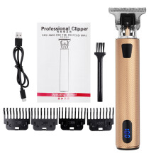 Tagliacapelli electric con Display Digitale Kit di Cura dei Capelli Ricaricabili con 4 Pettini Guida