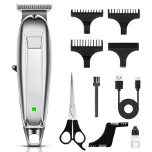 Rasoi per capelli ricaricabili USB per uomini tagliacapelli wireless kit di taglio capelli electric ultra silenzioso con pettine per barba.