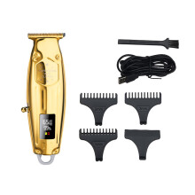 LCD Professionelle Haarschneider Trimmer USB Touch-Schalter Haarschneidemaschine Friseur mit 4 Stück Begrenzungsaufsätzen