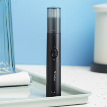ShowSee C1-BK Rasoio electric portable per Naso con Testa di Taglio Rotante a 360 Gradi Rimovibile e Lavabile a Doppio Taglio da