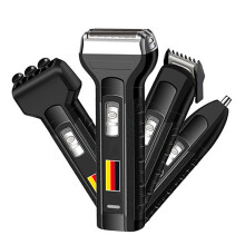 4 In 1 Rasoio electric Ricaricabile per Barba Tagliacapelli Rifinitore per Naso Massaggiatore wireless per Uomini