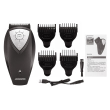 360 Rotary Electric Hair Clipper USB Rechargeable Cordless Hair Trimmer Beard Shaver Razor for Adult Child with 4 Limit Combs