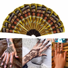 5 Stück Schwarze Natürliche Kräuter - Henna - Konus Temporäre Tattoo Körperkunst Tattoos