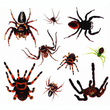 1 Stück temporärer wasserdichter Halloween - Spinnen - Terror - Tattoo - Aufkleber Körperkunst Dekorations - Make - up