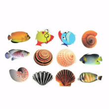 6 Pezzi Adesivi Luminosi per Vasca da bathroom Mare Stickers Cartoni Animati Antiscivolo Adesivo da Parete