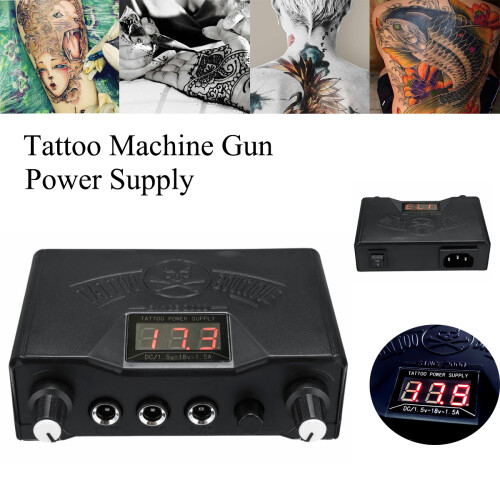 Professionele Make - up Tattoo Machine Voeding Digitale LCD Motor Box 110V/220V 1