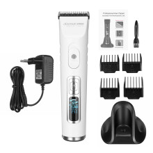 Tagliacapelli Professionale per Animali Domestici Gatto Cane Coniglio 5 Velocità Muto electric Ricaricabile Kit di Toelettatura per Animali con