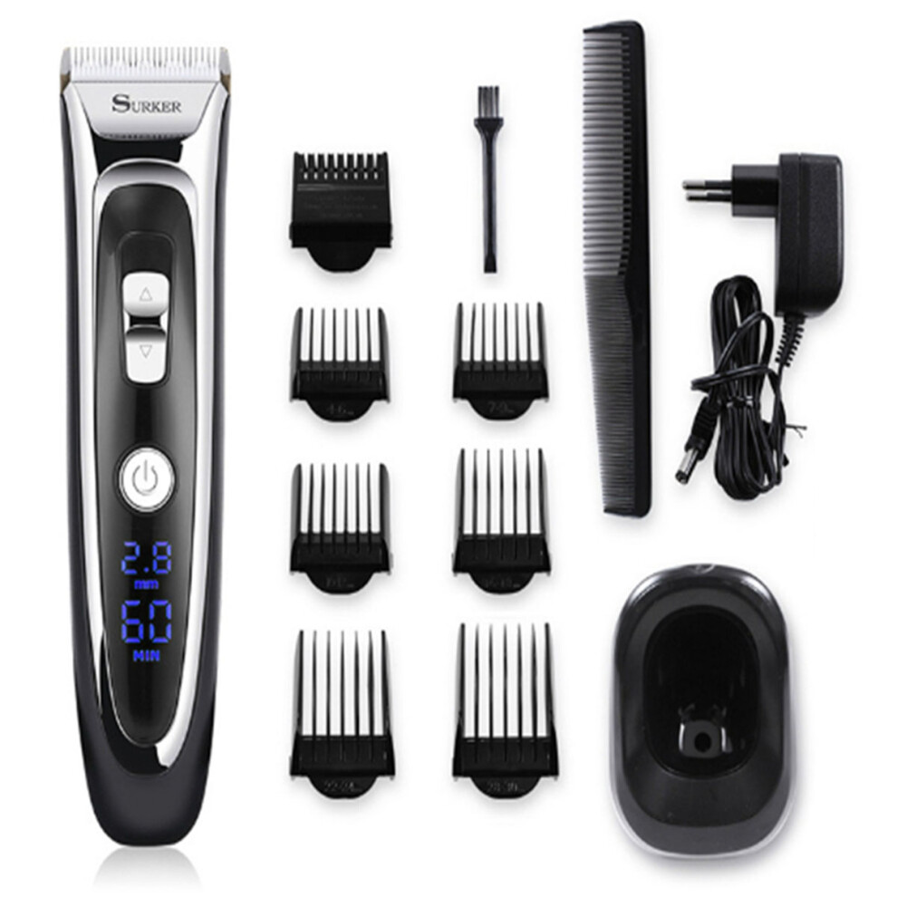 Surker Mens Electric Hair Trimmer Shaver Cordless Cutter Clipper Beard Body Groomer Set