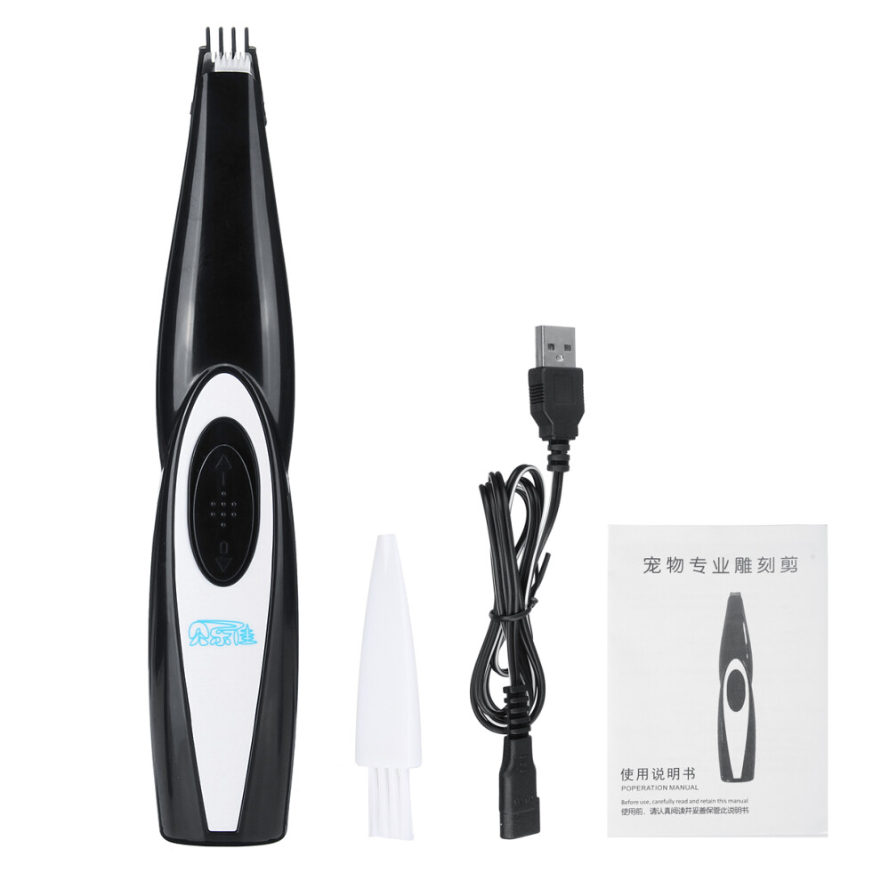 USB Rechargeable Pet Electric Hair Trimmer Cat Dog Shaving Foot Hair Electric Push Clipper Tool
