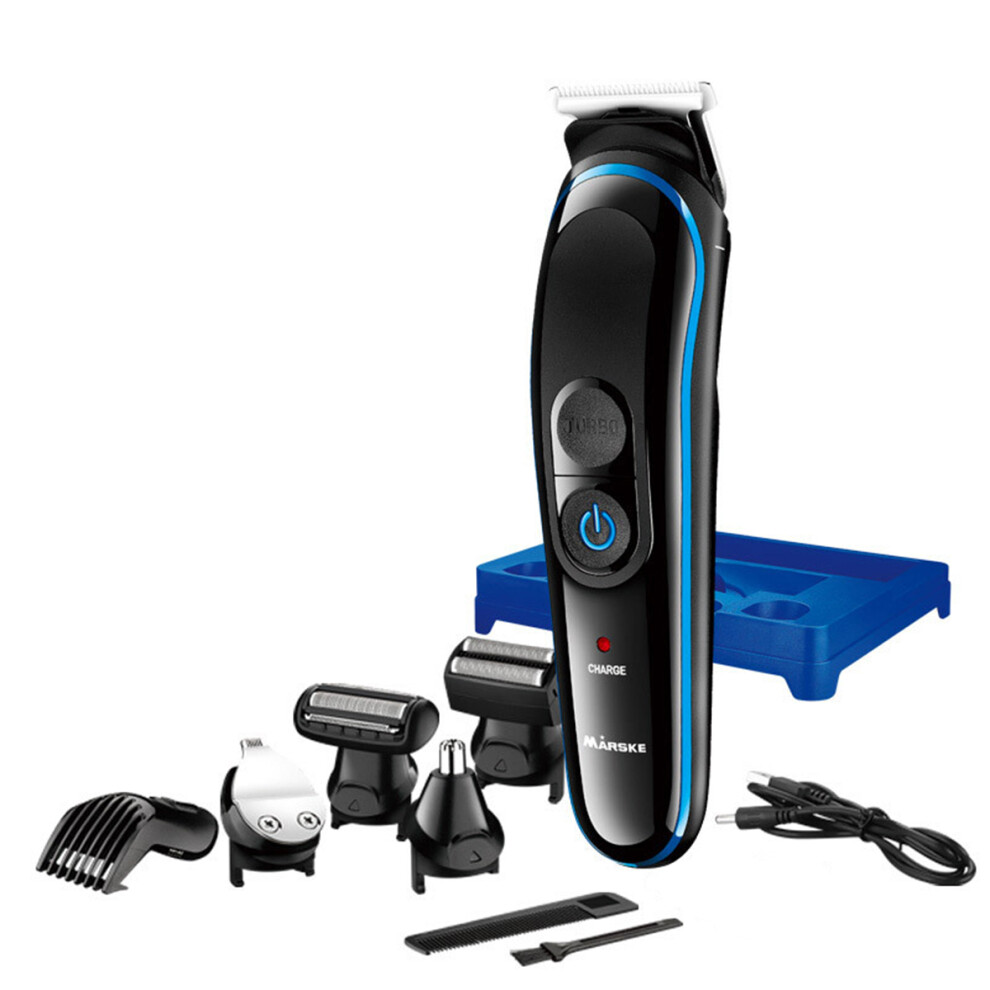 5 in 1 Men Hair Clipper Cordless Beard Shaver Nose Hair Trimmer Haircut Machine