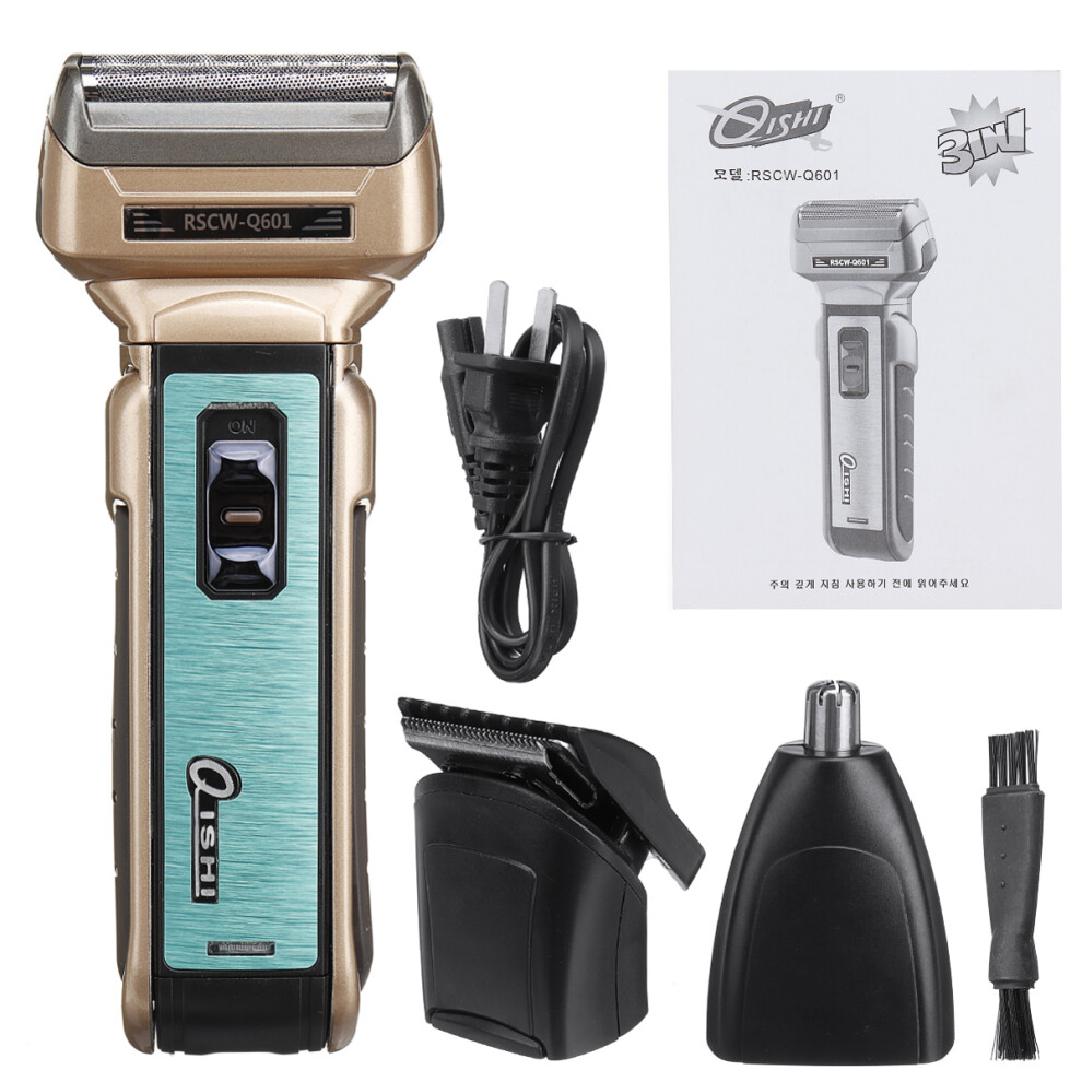 3 in 1 Rechargeable Electric Shaver Razor Beard Nose Hair Trimmer Hair Removal Machine