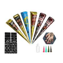 Disposable Tattoo Cream Mild No Stimulation Temporary Tattoo Paint Cream Long-Lasting Hand-Painted Face Body Art Paint Kit