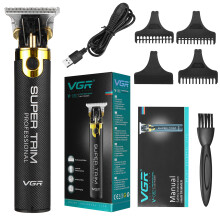 V082 Elektrischer Haarschneider Rasierer Trimmer USB wiederaufladbare professionelle Friseurschneidemaschine mit 4 begrenzten Kämmen