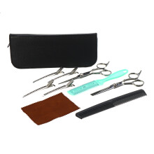 12PCS Forbici per Capelli Taglio Rasoio steel Inossidabile Kit Professionale per Capelli Mantello Cura
