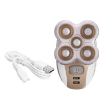 Rasoi per testa calva ricaricabili USB a 5 teste impermeabili tagliacapelli elettrici.